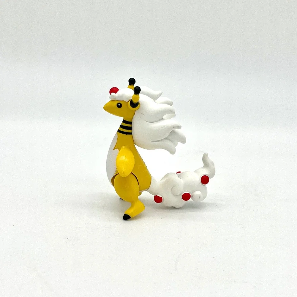 Tomy Mega‎ Ampharos Pokemon Figure Toy Collectible Anime Yellow White